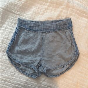 Free People - Daily Practice Shorts with Elastic Waistband and Curved Hem